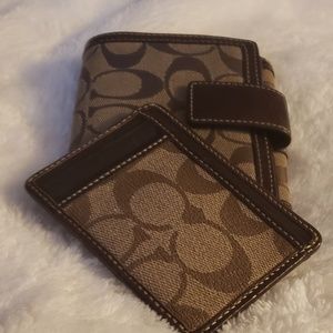 Coach wallet with additional card carrier